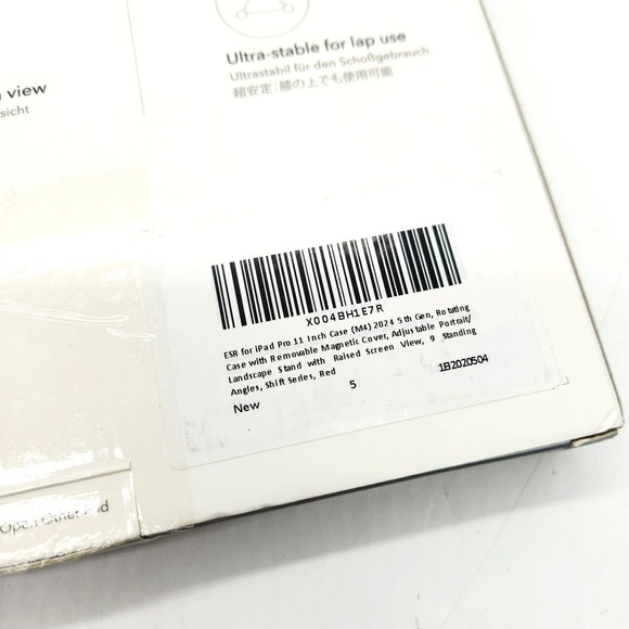 Rotating ESR Case for iPad Pro 11 M5 M4 2025 2024 Red Magnetic Stand - Picture 5 of 14